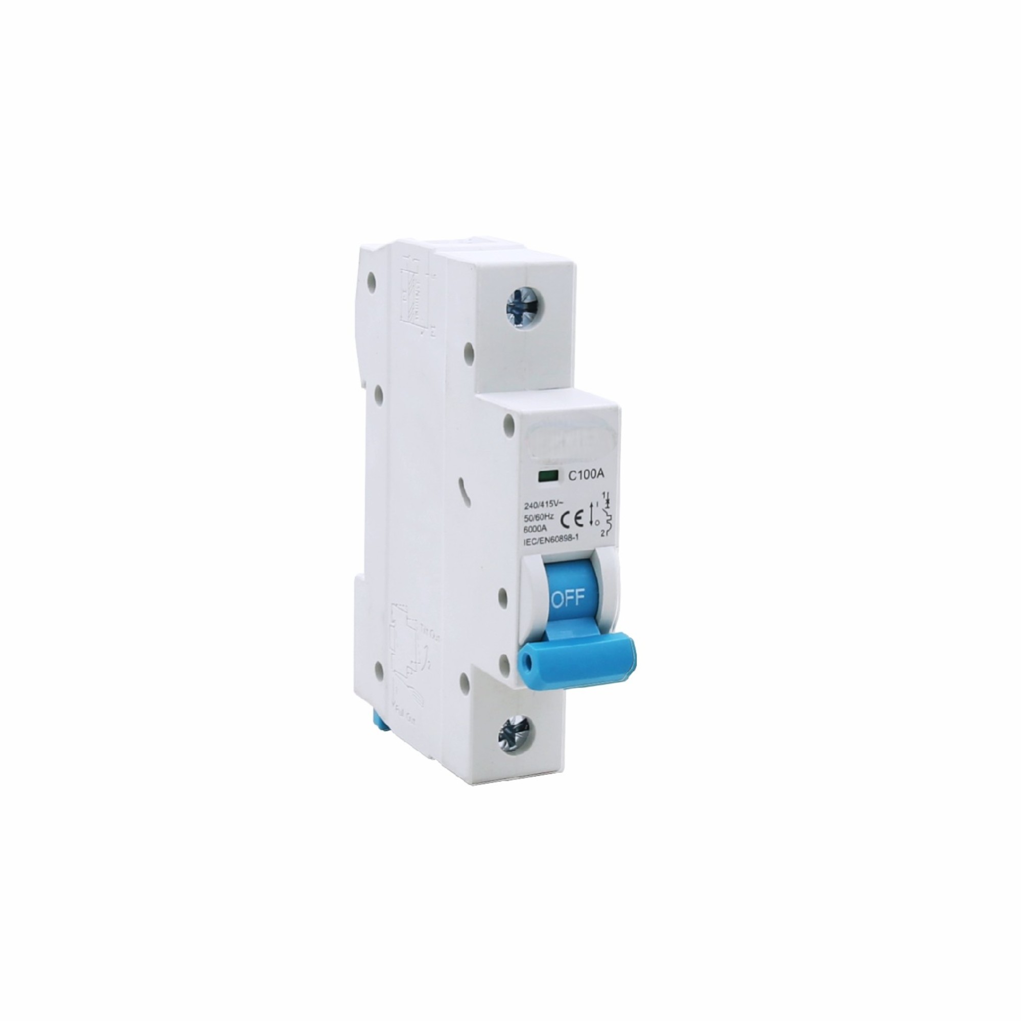 高電流熱磁気AC MCB | 80A-125A | 4p | C/D曲線| 6KAブレイク| IP20 | IEC